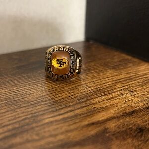 San Francisco 49ers Gold and Black Ring